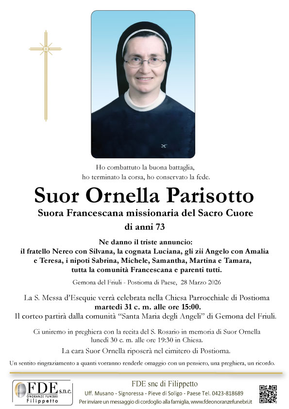 Suor Ornella Parisotto