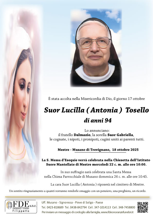 Suor Lucilla ( Antonia )  Tosello
