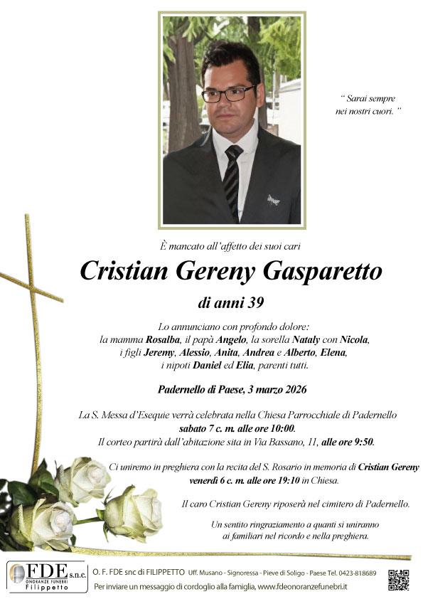 Cristian Gereny Gasparetto