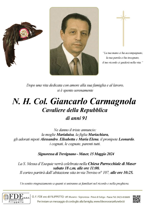 N.H. Col. Giancarlo Carmagnola